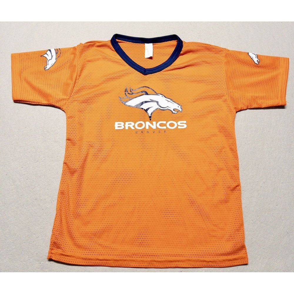 Vintage Franklin Athletic‎ Denver Broncos Sand Knit Jersey Youth Large